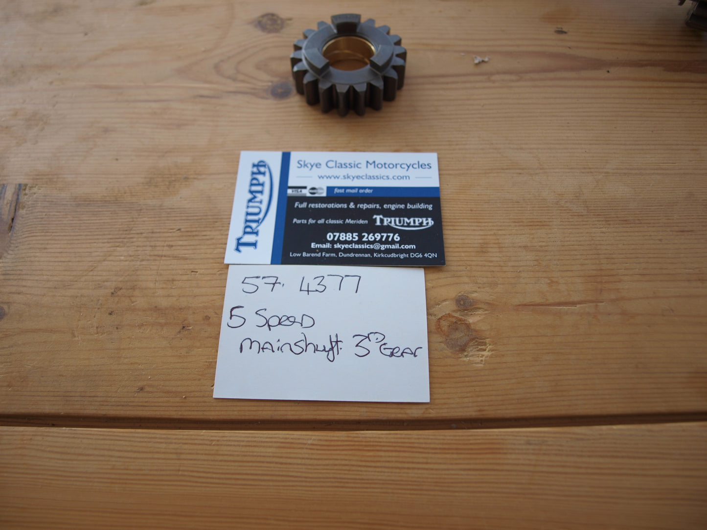 57 4377 mainshaft 3rd gear