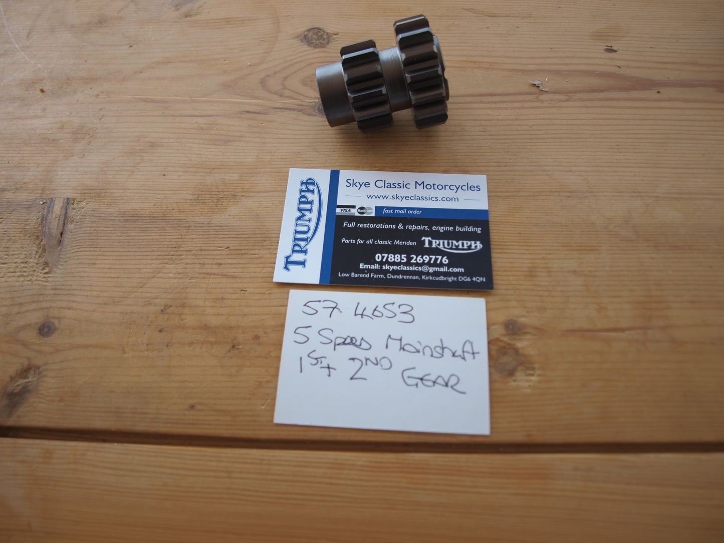 57 4653 mainshaft 1st and 2nd gear