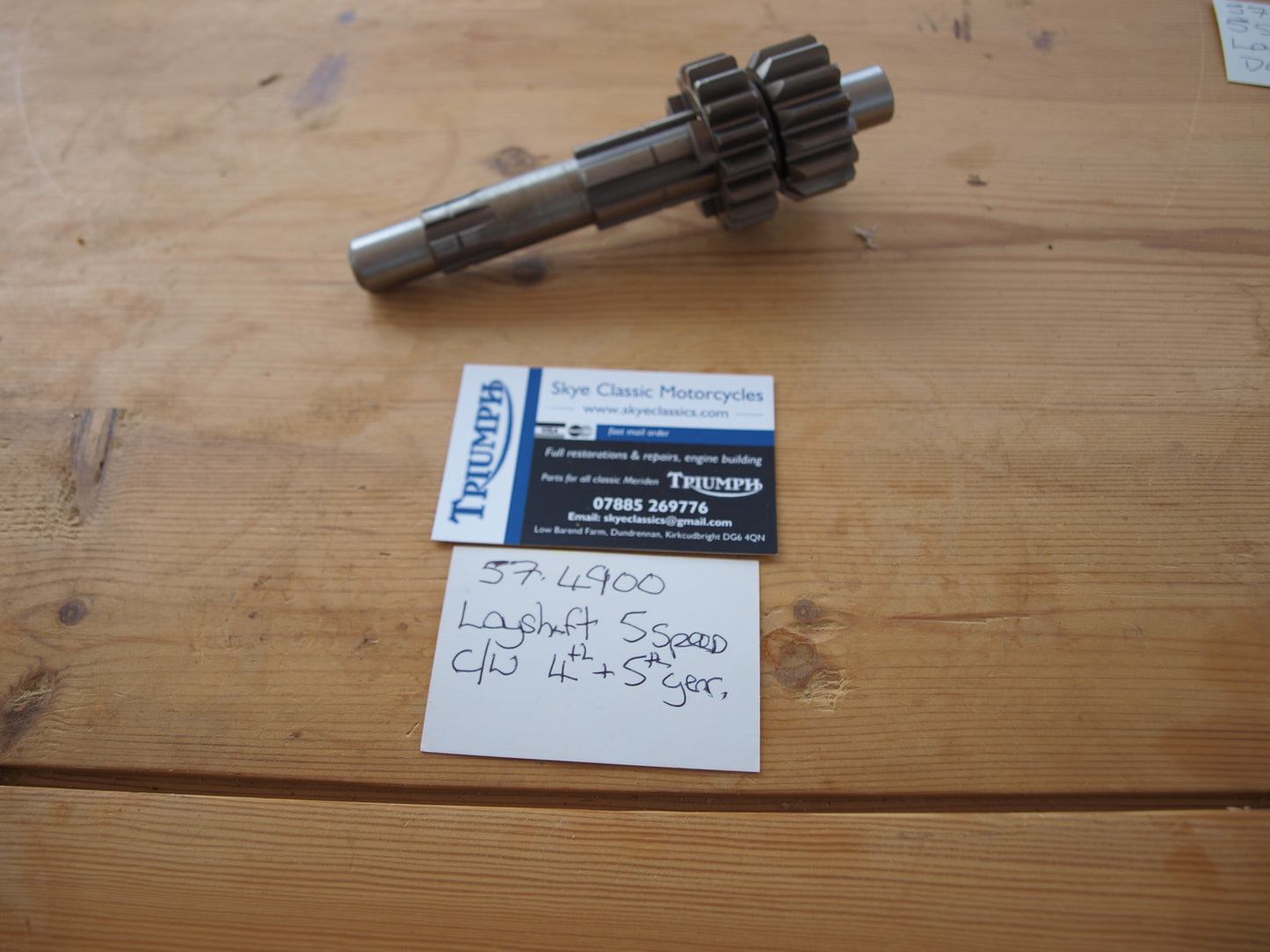 57-4900 layshaft 5 speed cw 4th and 5th gear