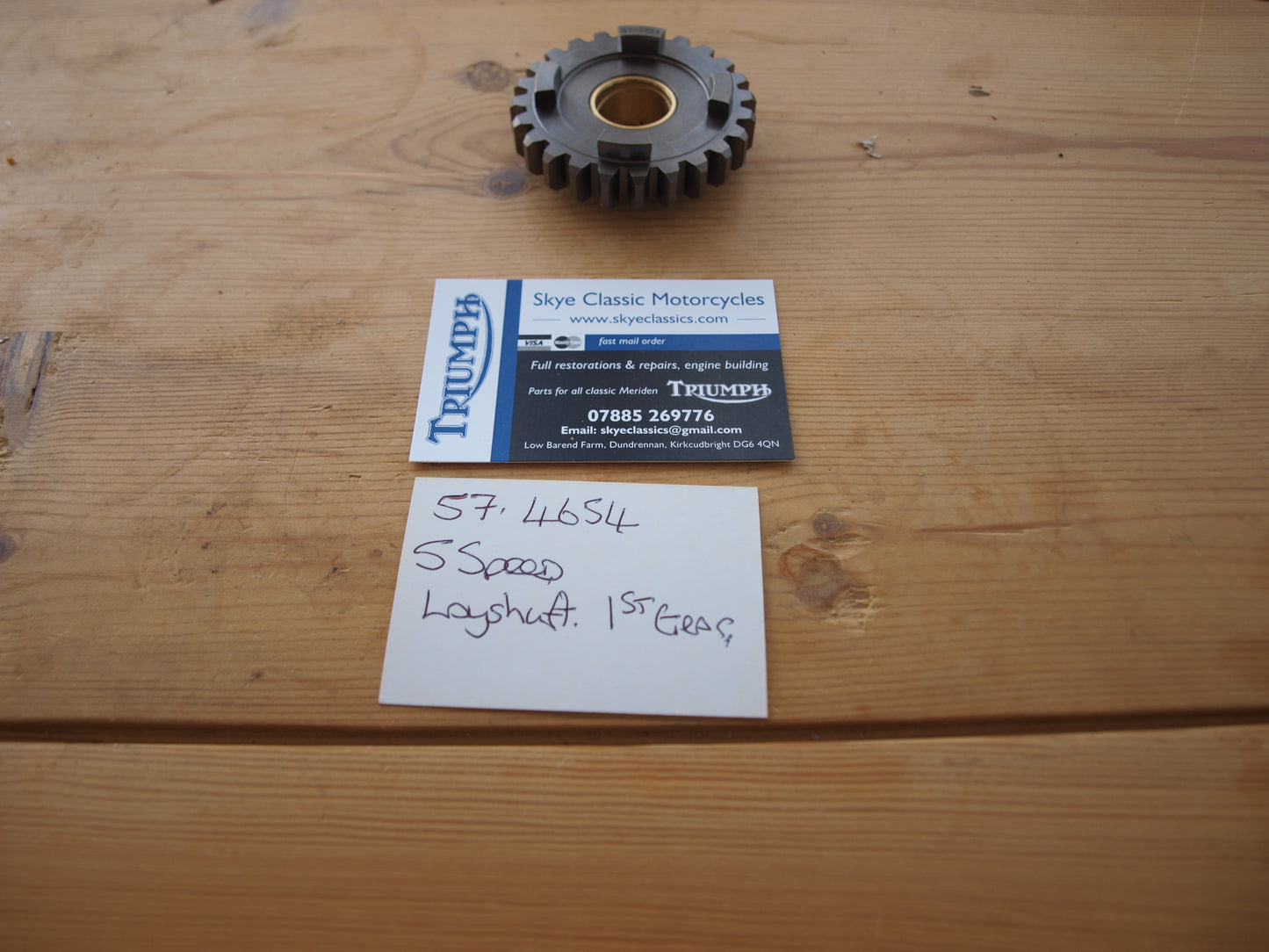 57 4654 layshaft 1st gear